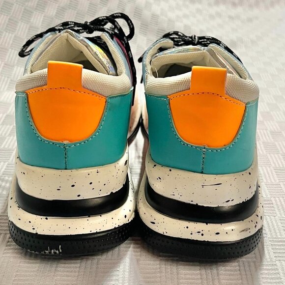 Size 8 M Women's Blue/Orange/Green/Pink Unbranded Gym Shoes - Picture 7 of 10